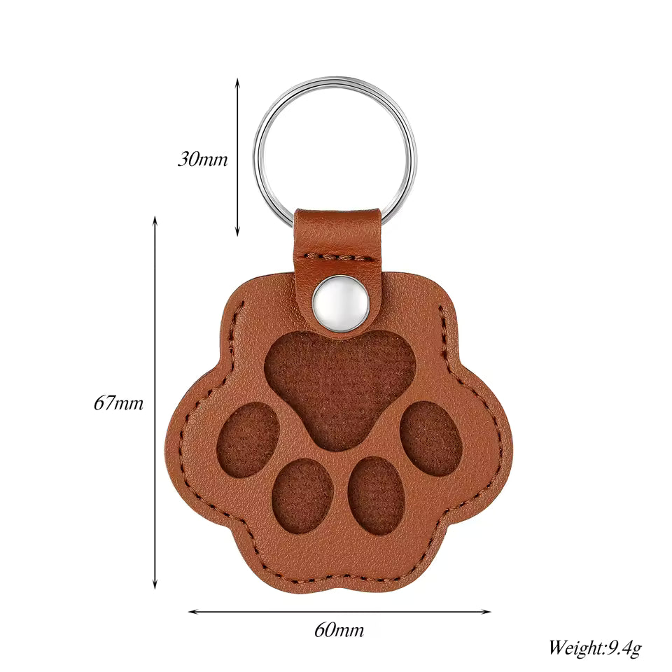 Llavero personalizable con pelo de mascota