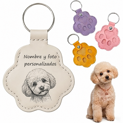 Llavero personalizable con pelo de mascota