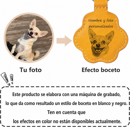 Llavero personalizable con pelo de mascota
